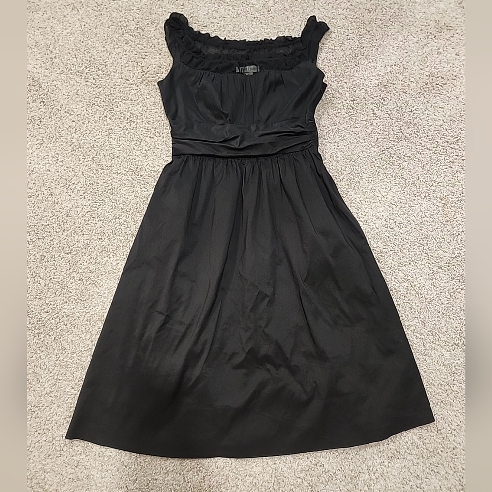 White House Black Market Women's 2 Black Sleeveless Midi Coctail Dress